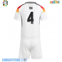 Camisa de time de futebol Alemanha Jonathan Tah #4 Replicas 1º Equipamento Infantil Europeu 2024 Manga Curta (+ Calças curtas)